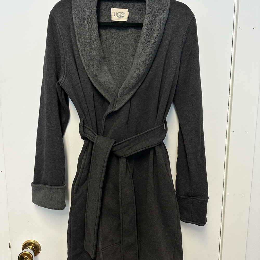UGG Women's Gray bath Robe - Picture 2 of 5
